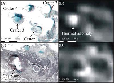 The Evolution of Peteroa Volcano (Chile–Argentina) Crater Lakes Between 1984 and 2020 Based on Landsat and Planet Labs Imagery Analysis